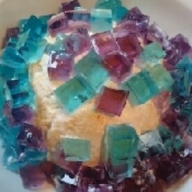 紫陽花ゼリーの簡単なケーキ レシピ 作り方 By 所沢とっくん 楽天レシピ